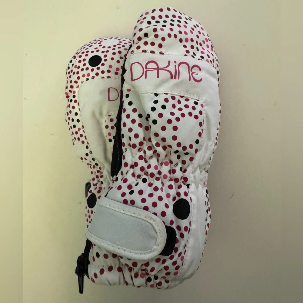 Dakine Toddler Brat Mitt Mittens, White Pink, S